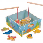 Vaikiškas mažojo žvejo rinkinys dėžutėje